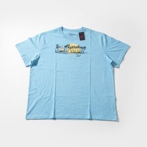 Levi’s Sun Graphic T-Shirt Light Blue XXL NWT Casual Beach Tee